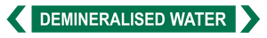 Demineralised Water - Pipe Marker