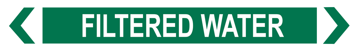 Filtered Water - Pipe Marker – K2K Signs