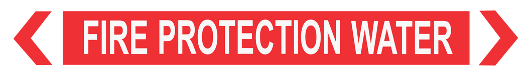 Fire protection Water - Pipe Marker