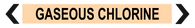 Gaseous Chlorine - Pipe Marker
