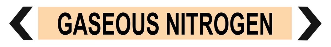 Gaseous Nitrogen- Pipe Marker
