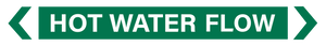Hot Water flow - Pipe Marker
