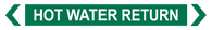 Hot Water Return - Pipe Marker