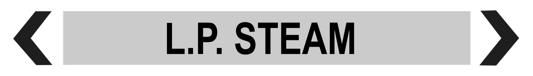 L.P Steam - Pipe Marker