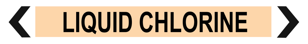 Liquid Chlorine - Pipe Marker
