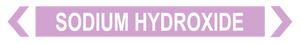 Sodium Hydroxide - Pipe Marker