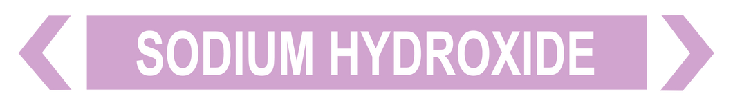 Sodium Hydroxide - Pipe Marker