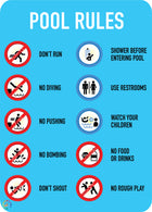 Pool Rules Sign