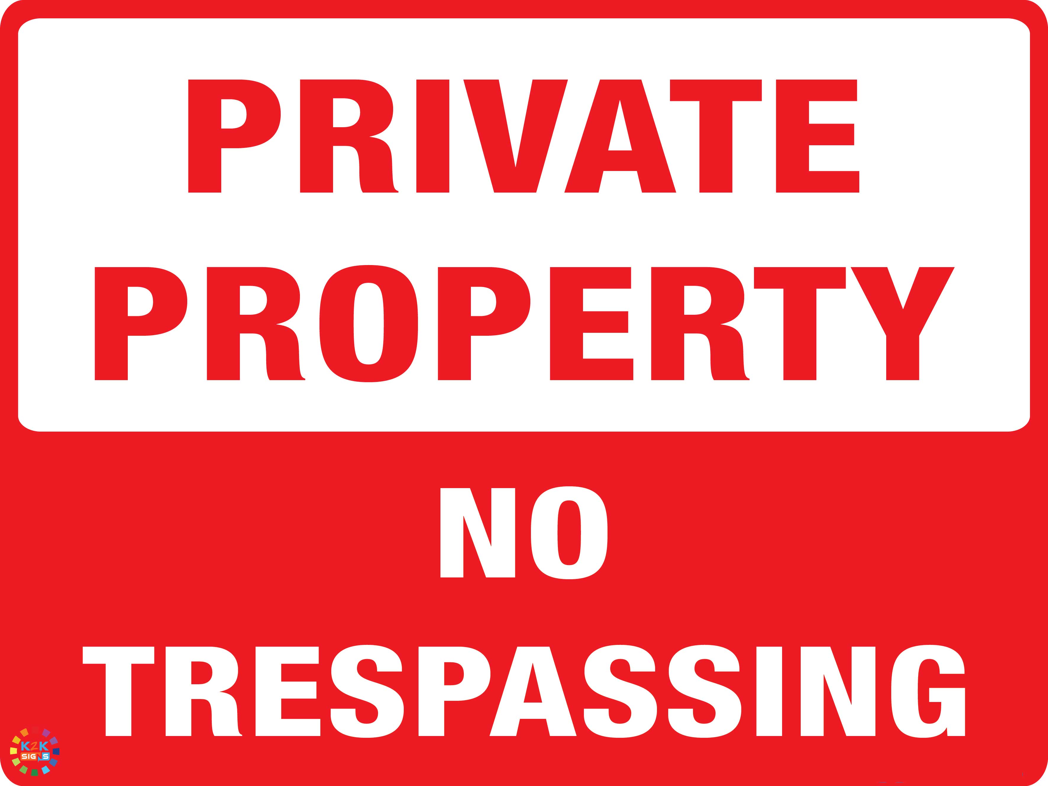 Property sign top