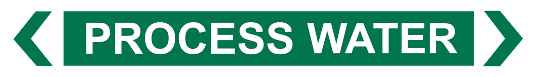 Process Water - Pipe Marker Sign
