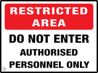 Restricted Area<br/> Do Not Enter