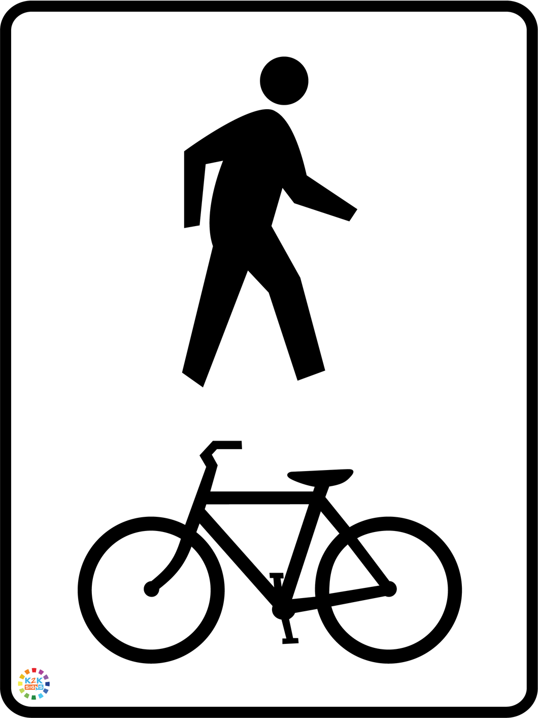 Shared Zone Sign