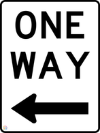 One Way (Left Arrow)