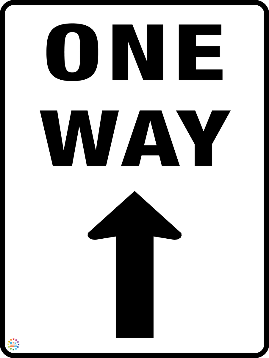 One Way (Straight Arrow) Sign | K2K Signs Australia