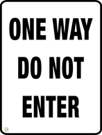 One Way Do Not Entry