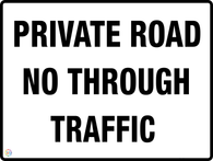 Private Road<br/>  No Through Traffic