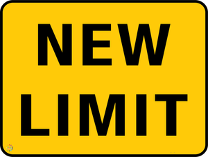 New Limit Sign