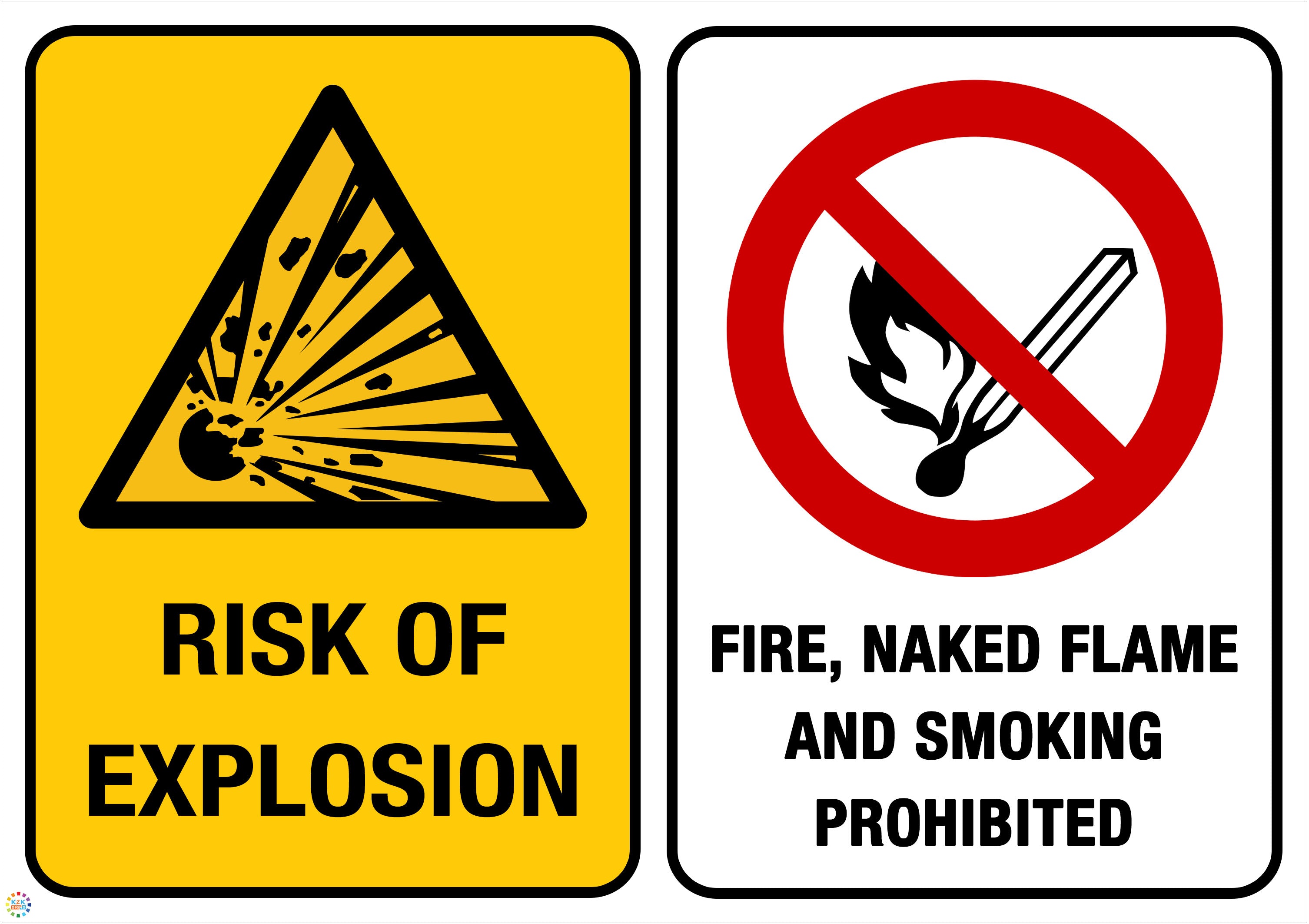 Risk Of Explosion Sign