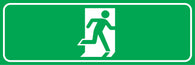 Running Man Exit Sign