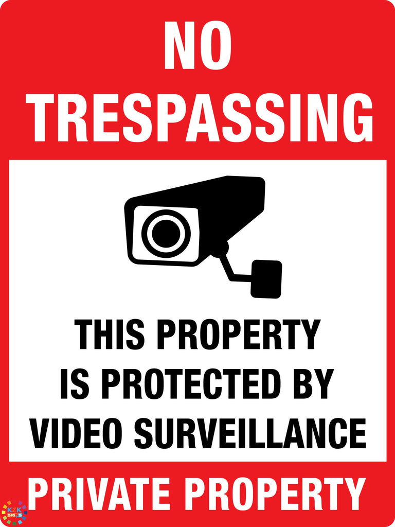 CCTV & Security Camera Signs | K2K Signs Australia