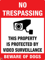 No Trespassing - Beware Of Dogs Sign
