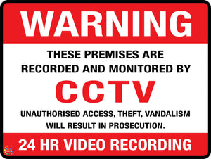 Warning 24 HR Video Recording