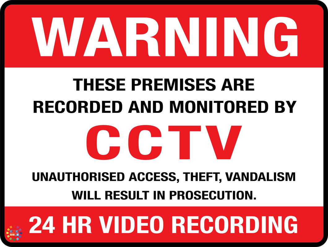 Warning 24 HR Video Recording