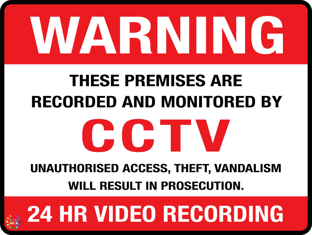 Warning <br/> 24 HR Video Recording