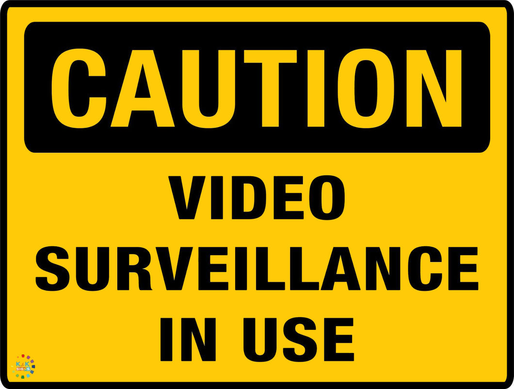 Caution Video<br/> Surveillance In Use