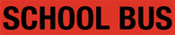 School Bus Warning Fluro Orange Class 1 Reflective Backing Sign