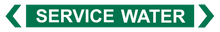Load image into Gallery viewer, Service Water - Pipe Marker Sign