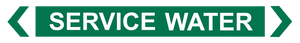 Service Water - Pipe Marker Sign