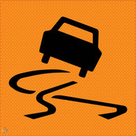 Slippery Surface - Multi Message Temporary Road Traffic Sign