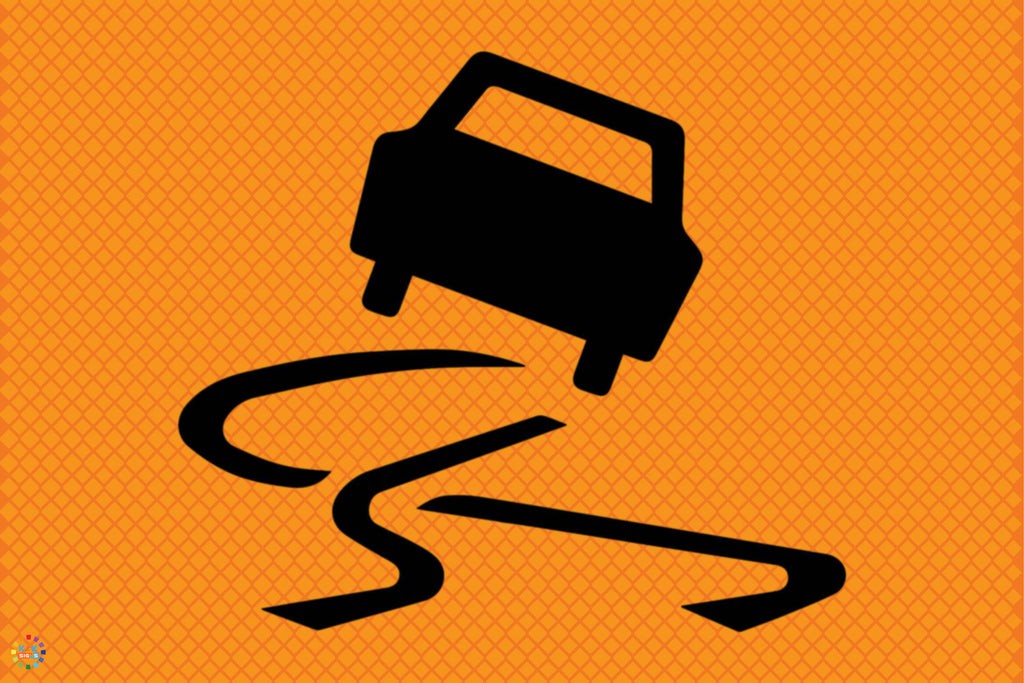Slippery When Wet - Multi Message Temporary Road Traffic Sign | K2K ...