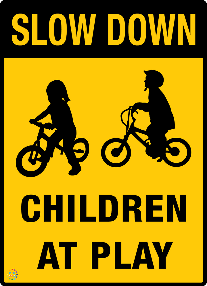 Slow Down Children At Play Sign
