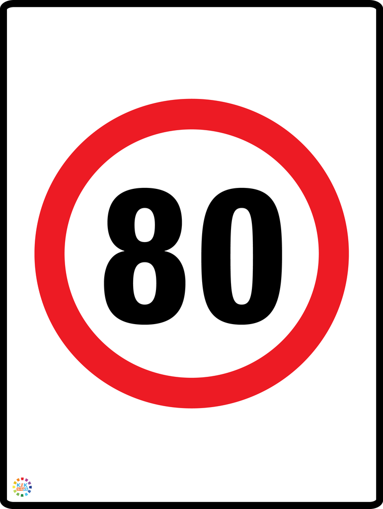 Speed Signs & Shared Zone Signs | K2K Signs Australia