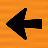 Multi Message Temporary Road Traffic Sign - <br/> Detour Marker Left Arrow