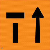 Multi Message Temporary Road Traffic Sign - <br/>Lane Status Left Lane Closed Right Lane Open