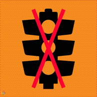 Multi Message Temporary Road Traffic Sign - <br/> Traffic Signals Not Working