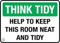 Think Tidy Help To Keep This Room Neat