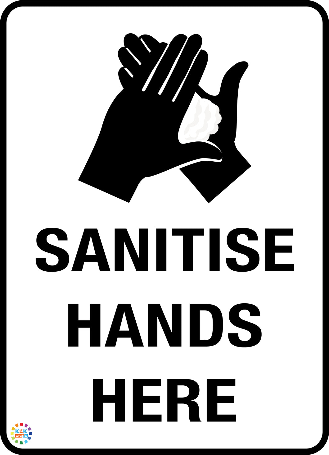 Sanitise Hands Here