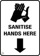 Sanitise Hands Here