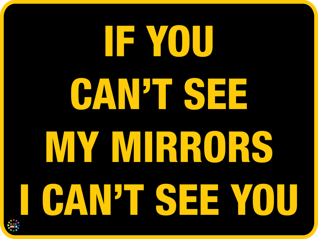 If You Can't See My Mirrors I Can't See You