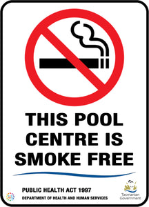 This Pool Centre Is Smoke Free Sign