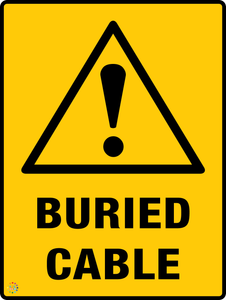 Buried Cable Sign