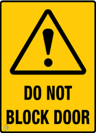 Do Not Block Door