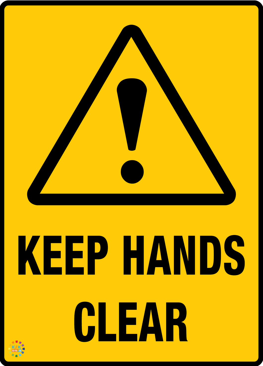 Keep Hands<br/> Clear