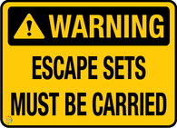 Warning Escape Sets Must Be Carried