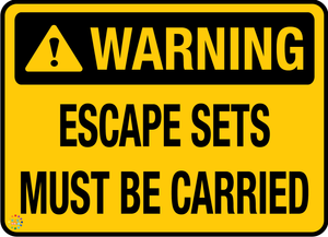 Warning Escape Sets Must Be Carried