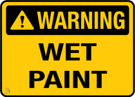 Warning Wet Paint Sign